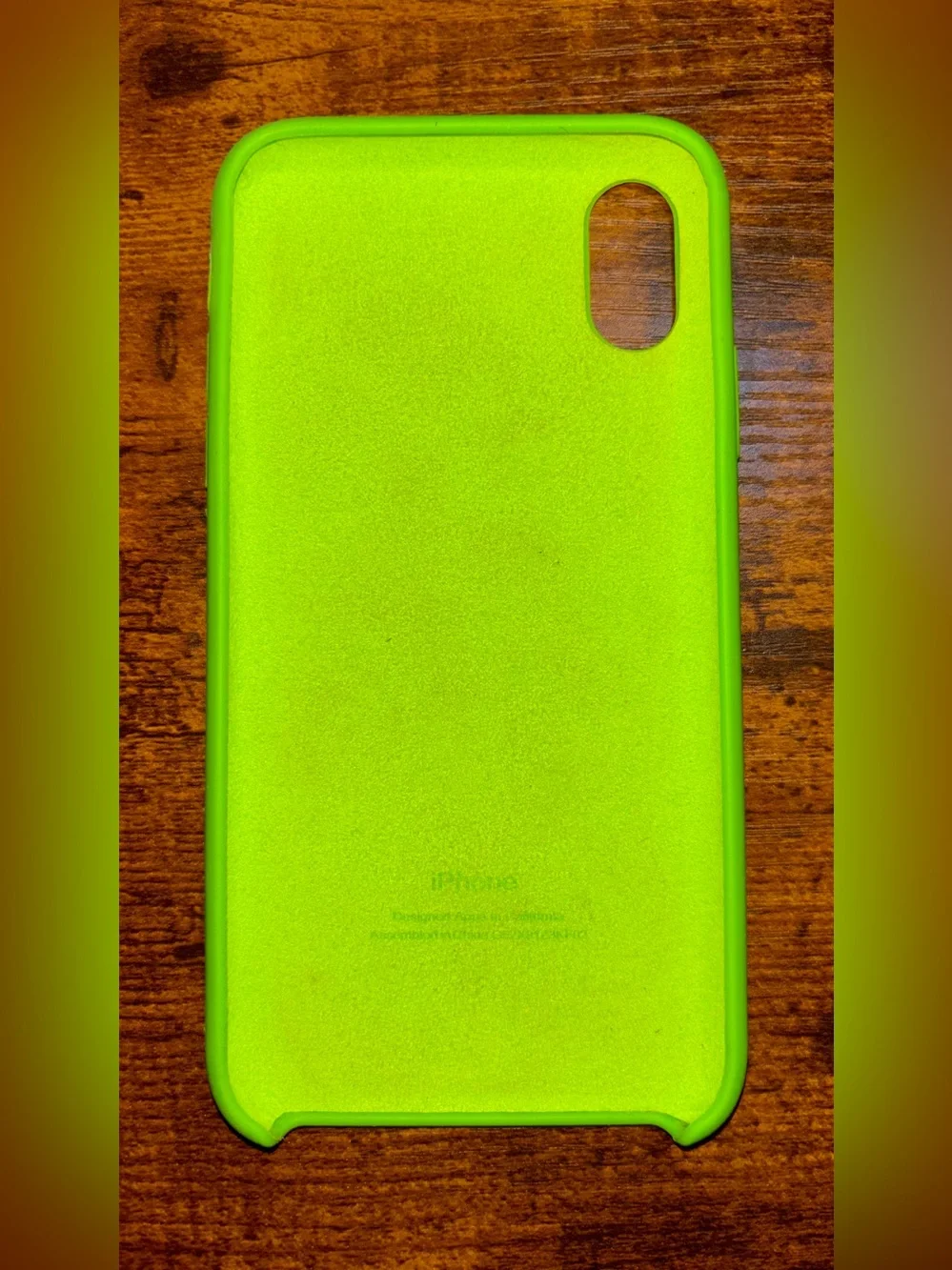 Neon Lime Silicone iPhone XR Phone  Case ✅🪀☘️🍏